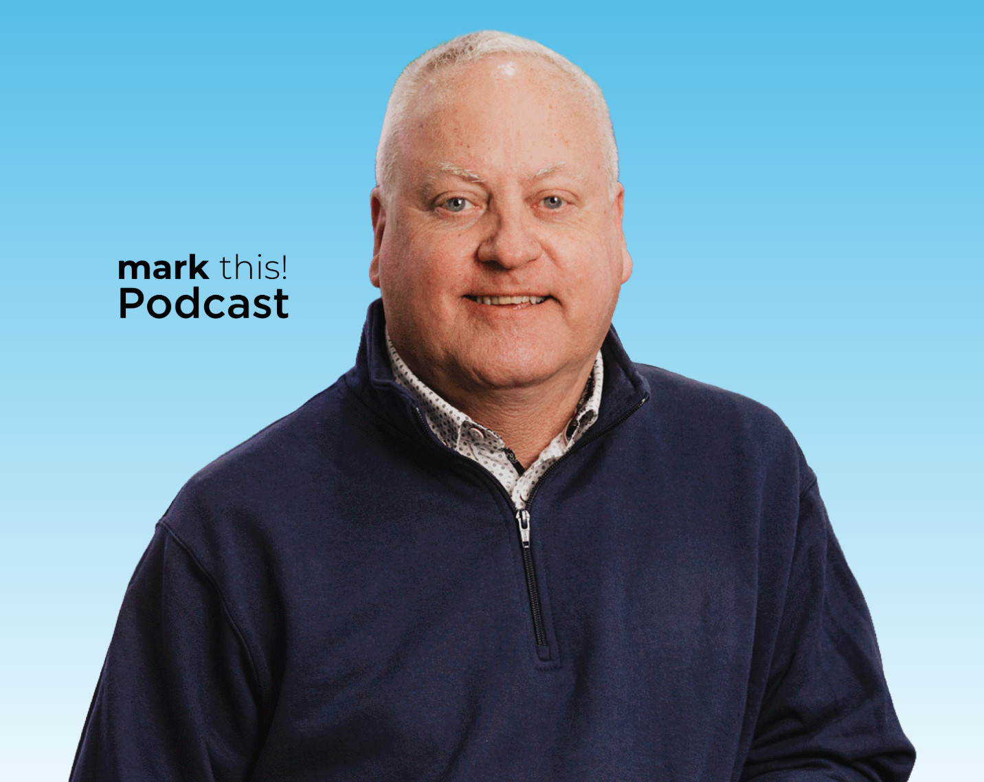 Podcast speakers headshots and title of podcast.